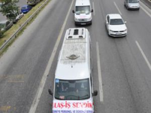 Servisçi Esnafı ‘Hak verilmez alınır’ sloganıyla yine yeniden yollardaydı