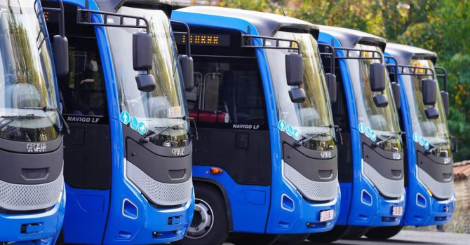 Geçen sene kazandığı ihalenin otobüsleri hazır