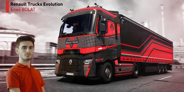 Renault Trucks'ın Ets 2 Oyunundaki Uluslararası Tasarım Yarışmasını Bir Türk Genci Kazandı