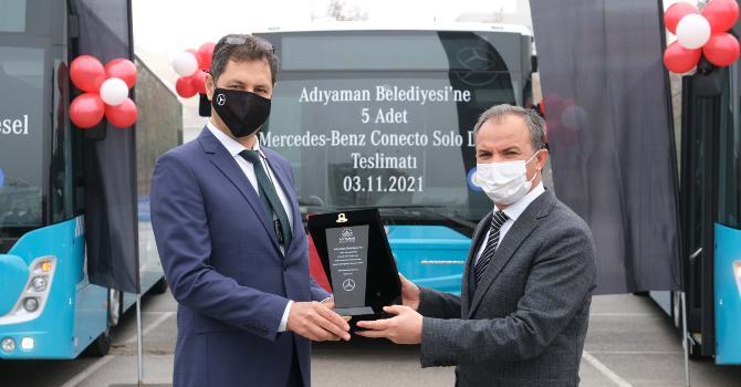 Adıyaman Belediyesi’ne 5 adet Mercedes-Benz Conecto Solo