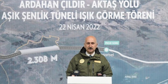 Karaismailoğlu: Aşık Şenlik Tüneli’nde ışık görüldü