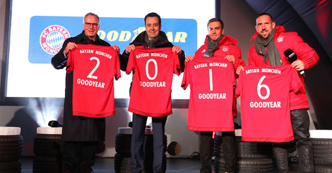 Goodyear, Bayern Münih’e Sponsor Oldu