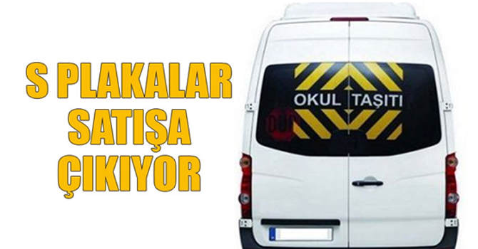 2250 tane "S" Plaka ihalesi yapılacak