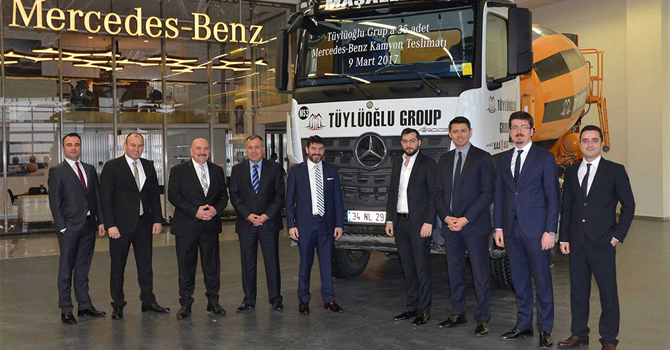 Tüylüoğlu İnşaat'a 35 Mercedes-Benz Arocs