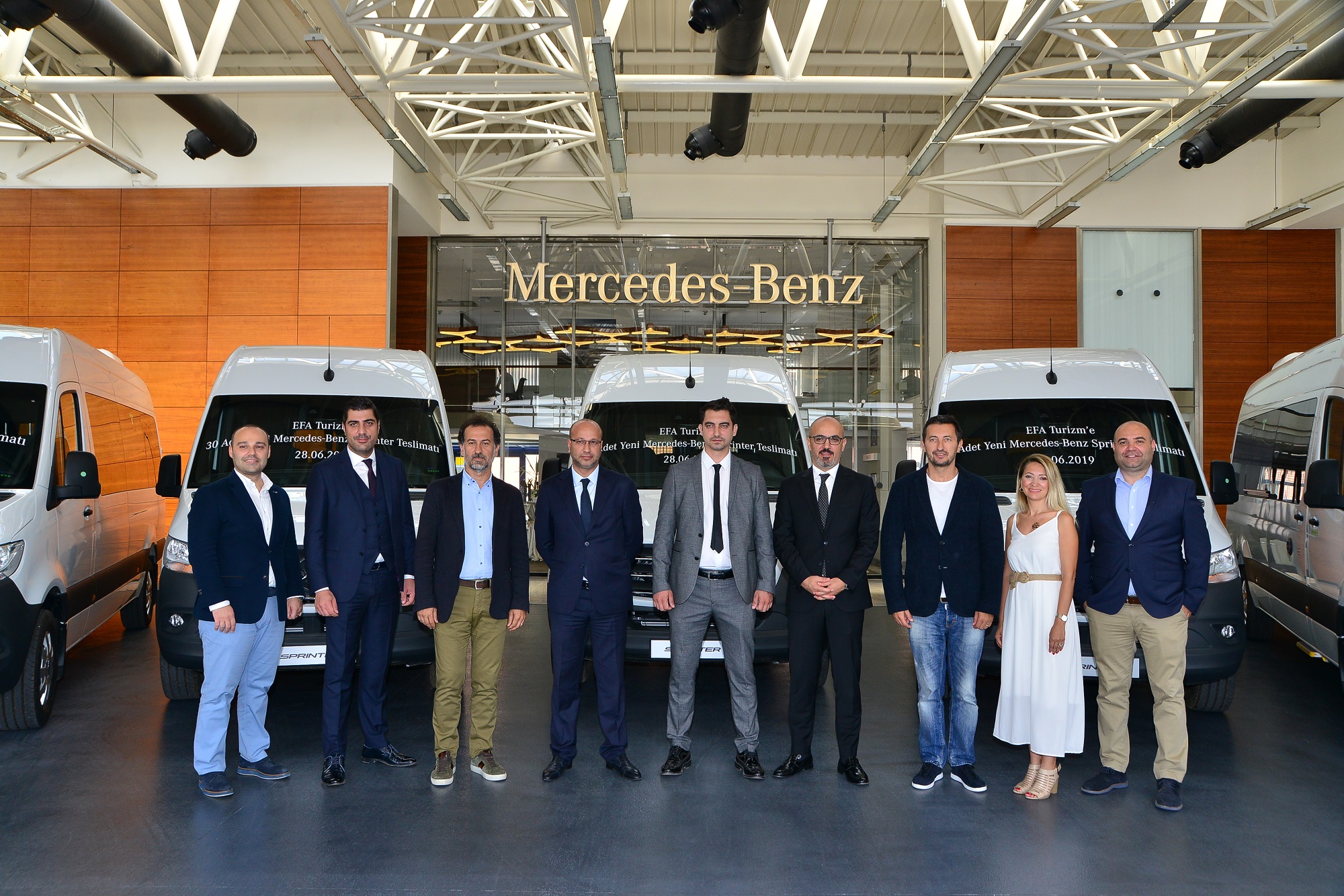 mercedes benz den buyuk teslimat